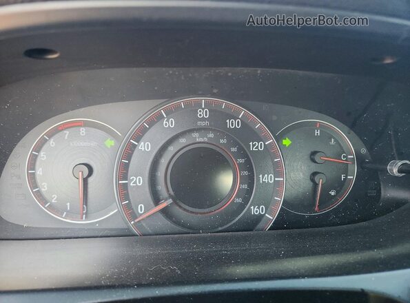 1HGCT2A80GA000655 2016 HONDA ACCORD Black Widok zestawu wskaźników