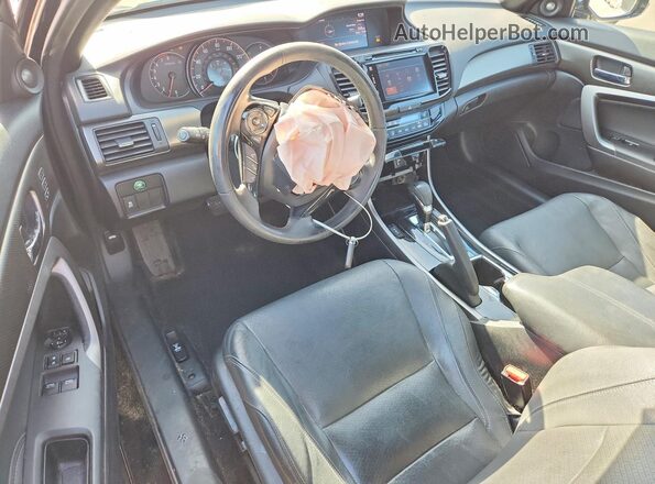 1HGCT2B83HA007020 2017 HONDA ACCORD Black Widok deski rozdzielczej