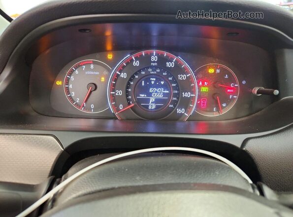 1HGCT2B87GA000196 2016 HONDA ACCORD White Widok zestawu wskaźników