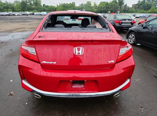 1HGCT2B98GA002273 2016 HONDA ACCORD Red Հետևի տեսք