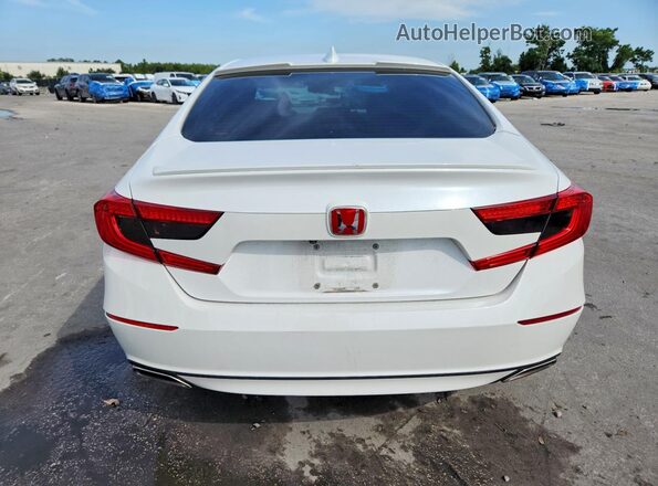 1HGCV1E35KA804056 2019 HONDA ACCORD Белый Вид сзади