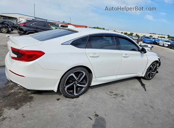 1HGCV1E35KA804056 2019 HONDA ACCORD Белый Задняя правая четверть