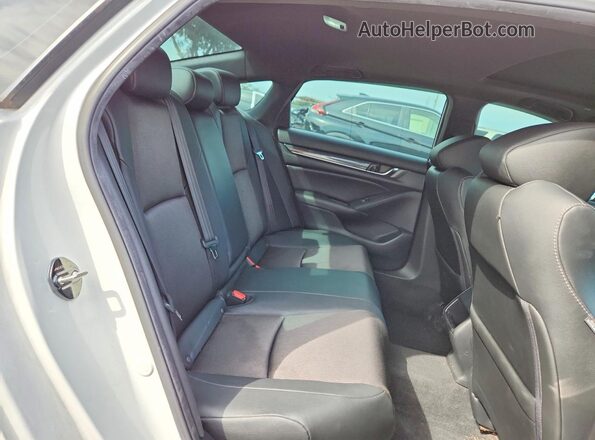 1HGCV1E35KA804056 2019 HONDA ACCORD Белый Вид задних сидений