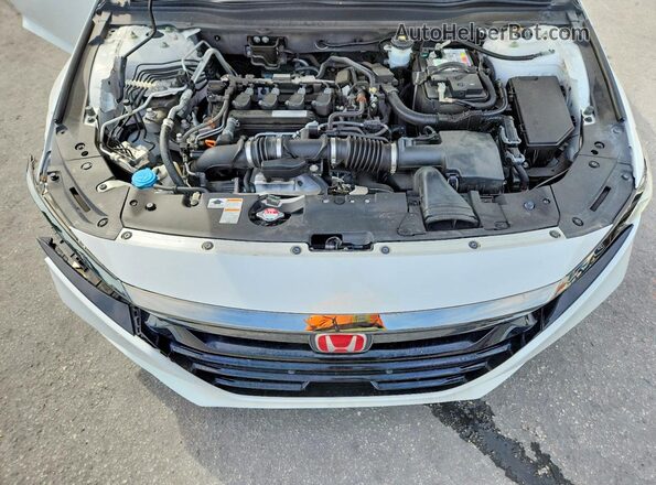 1HGCV1E35KA804056 2019 HONDA ACCORD Белый Вид задней части салона