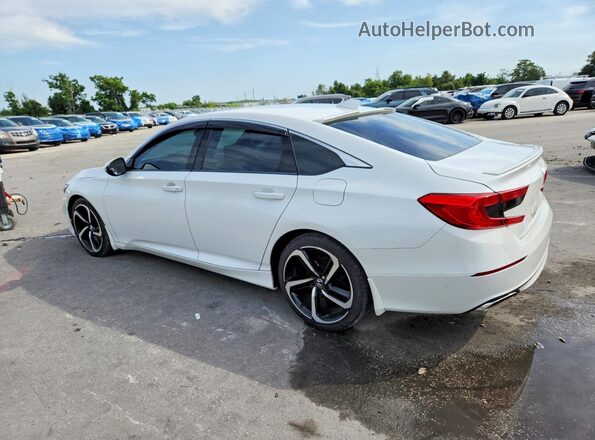 1HGCV1E35KA804056 2019 HONDA ACCORD Белый Задняя левая четверть