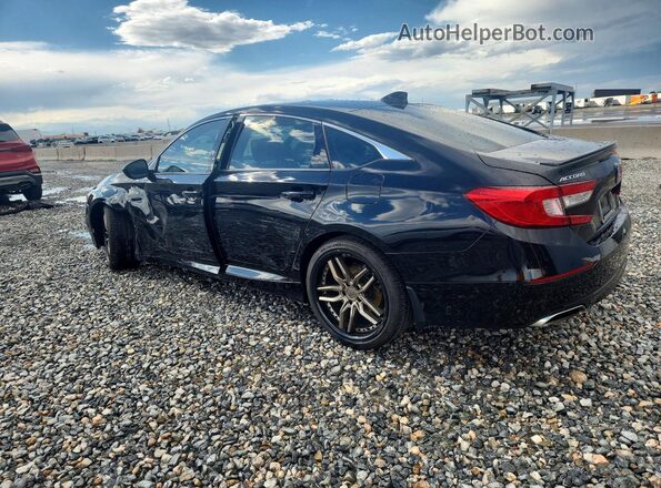 1HGCV1E39KA018745 2019 HONDA ACCORD Черный Задняя левая четверть