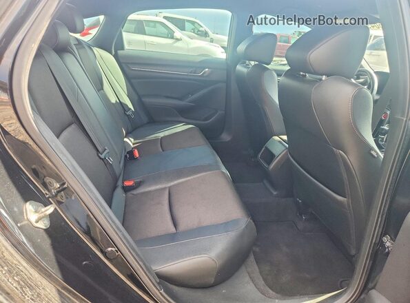 1HGCV1E39KA018745 2019 HONDA ACCORD Черный Вид задних сидений