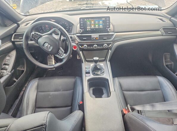 1HGCV1E39KA018745 2019 HONDA ACCORD Черный Вид панели приборов