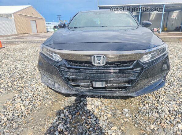 1HGCV1E39KA018745 2019 HONDA ACCORD Черный Вид спереди