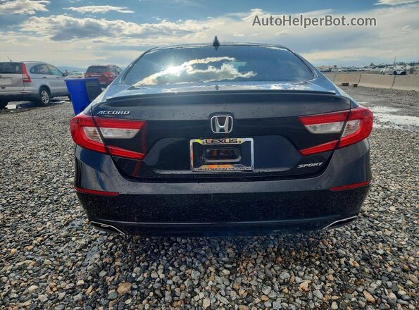 1HGCV1E39KA018745 2019 HONDA ACCORD Черный Вид сзади