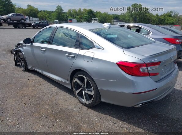 1HGCV1E3XJA034595 2018 HONDA ACCORD Silver Հետևի ձախ