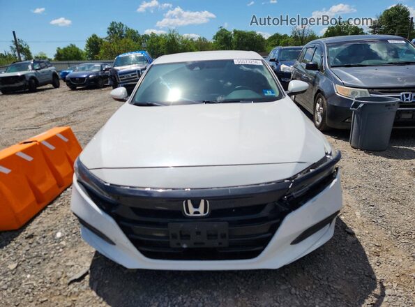 1HGCV1F10JA017284 2018 HONDA ACCORD White Front view