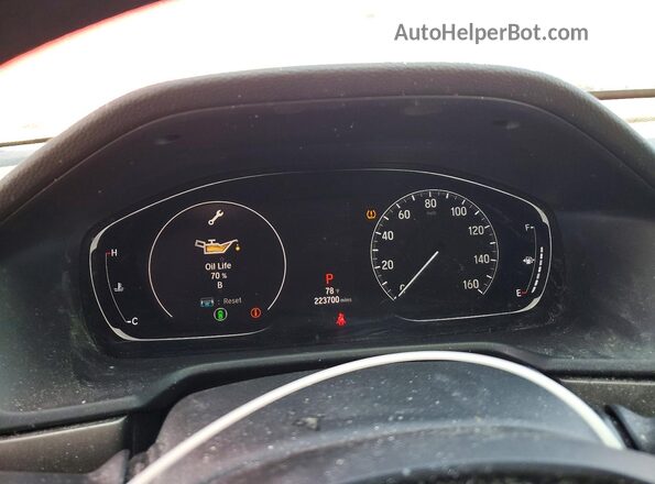 1HGCV1F10JA021206 2018 HONDA ACCORD Red Вид щитка приладів