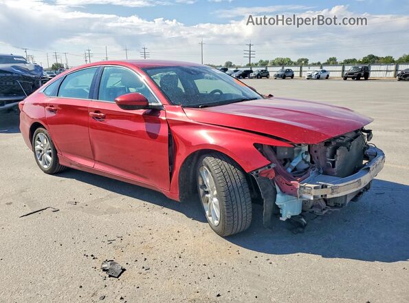 1HGCV1F10JA021206 2018 HONDA ACCORD Red Передня права чверть