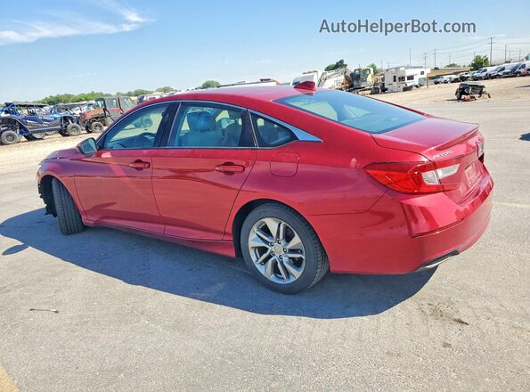 1HGCV1F10JA021206 2018 HONDA ACCORD Red Задня ліва чверть