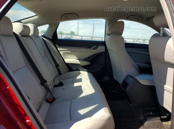 1HGCV1F10JA021206 2018 HONDA ACCORD Red Вид задніх сидінь