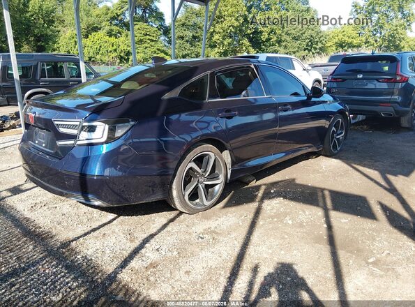 1HGCV1F10JA056568 2018 HONDA ACCORD Blue Rear right