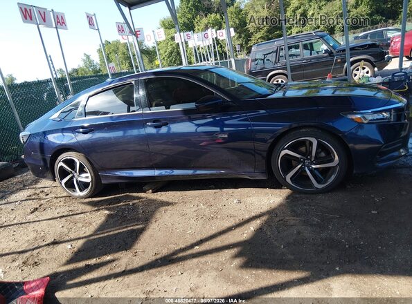 1HGCV1F10JA056568 2018 HONDA ACCORD Blue 