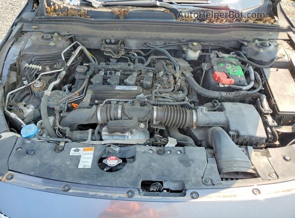 1HGCV1F10JA064895 2018 HONDA ACCORD Gray Engine compartment view
