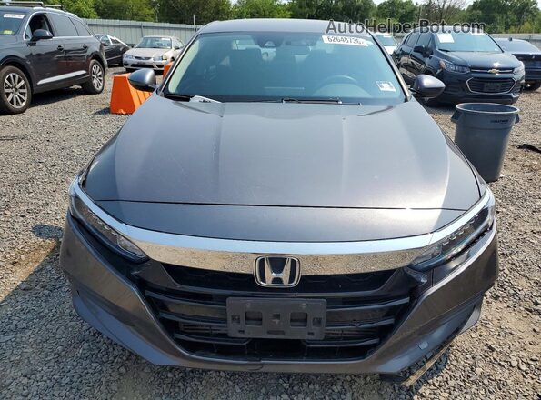 1HGCV1F10JA064895 2018 HONDA ACCORD Gray Rear view