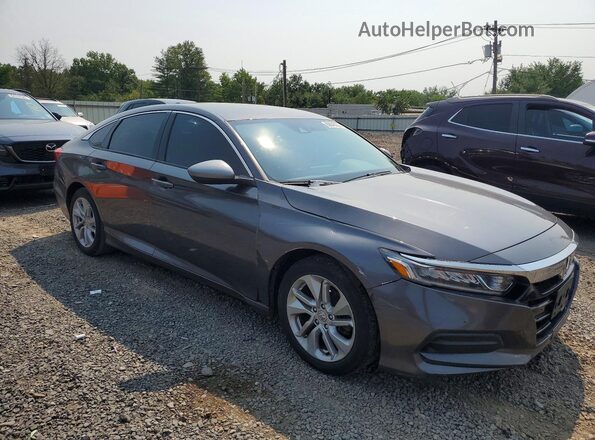 1HGCV1F10JA064895 2018 HONDA ACCORD Gray Front view