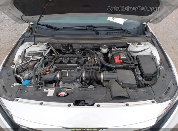 1HGCV1F10JA111049 2018 HONDA ACCORD White Вид ззаду