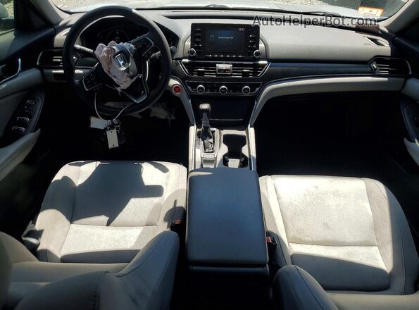 1HGCV1F10JA188228 2018 HONDA ACCORD Gray Вид панелі приладів