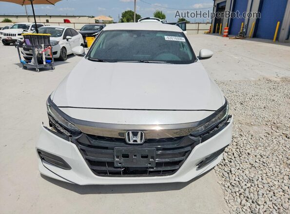 1HGCV1F10JA215234 2018 HONDA ACCORD White Դիմացի տեսք