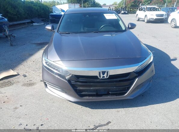 1HGCV1F10JA230641 2018 HONDA ACCORD Gray Front view