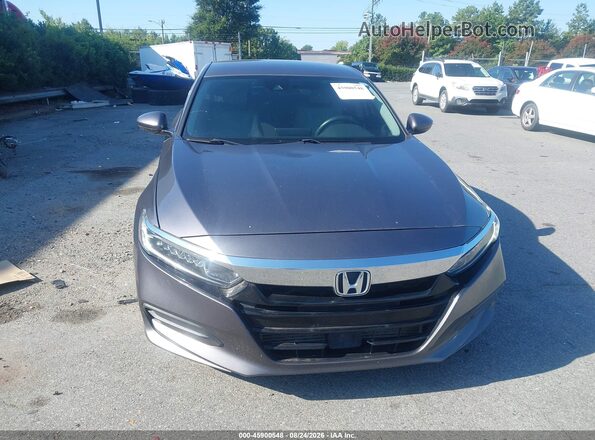 1HGCV1F10JA230641 2018 HONDA ACCORD Gray Instrument cluster view