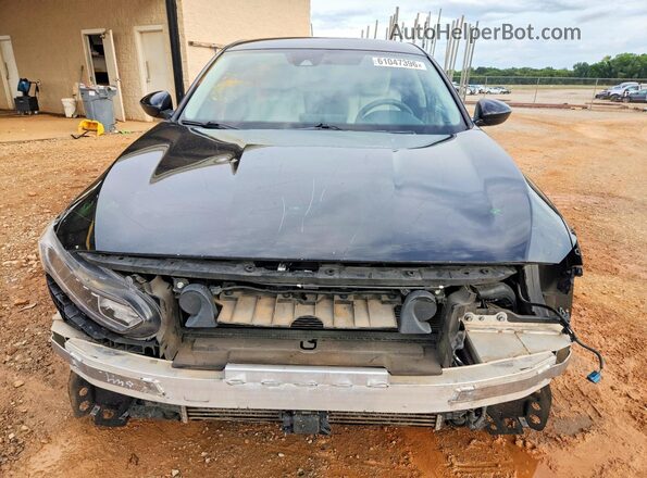 1HGCV1F10JA251523 2018 HONDA ACCORD Black წინა ხედი