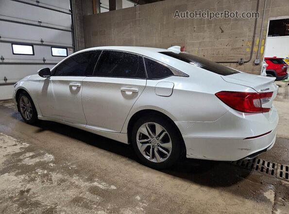 1HGCV1F10KA017612 2019 HONDA ACCORD White Rear left