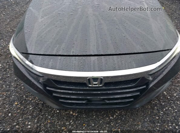 1HGCV1F10KA049928 2019 HONDA ACCORD Black Widok wnętrza z tyłu
