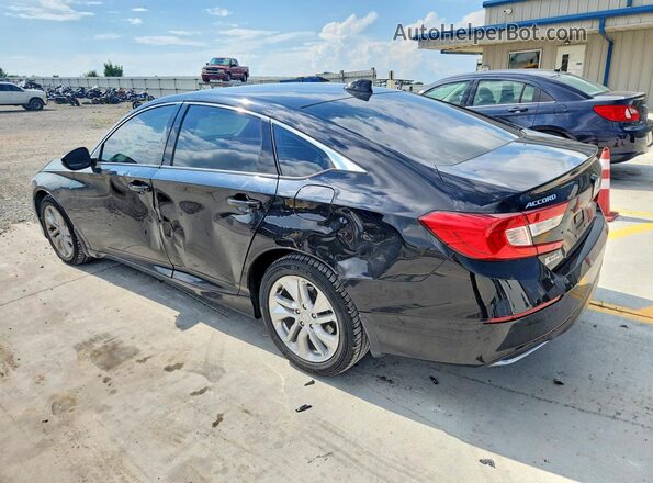 1HGCV1F10KA072688 2019 HONDA ACCORD Black Rear left