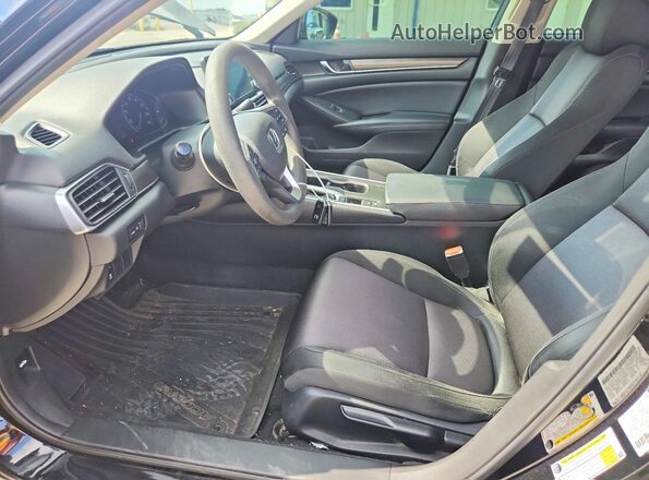 1HGCV1F10KA072688 2019 HONDA ACCORD Black Front interior view