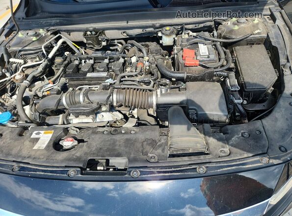1HGCV1F10KA072688 2019 HONDA ACCORD Black Rear interior view