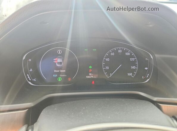 1HGCV1F10KA072688 2019 HONDA ACCORD Black Instrument cluster view