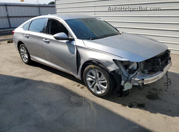 1HGCV1F10KA165131 2019 HONDA ACCORD Серебряный Передняя правая четверть