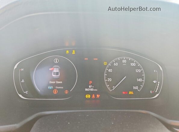 1HGCV1F10LA005347 2020 HONDA ACCORD Синий Вид щитка приборов