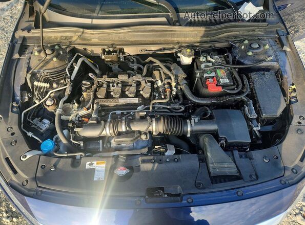 1HGCV1F10LA005347 2020 HONDA ACCORD Синий Вид задней части салона