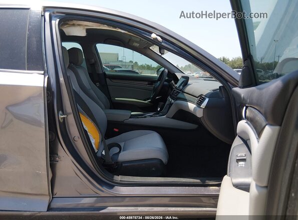 1HGCV1F10LA026960 2020 HONDA ACCORD Gray Widok wnętrza z przodu