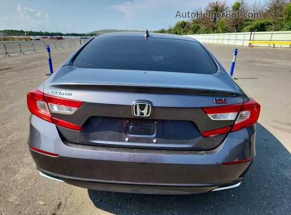 1HGCV1F10LA095146 2020 HONDA ACCORD Gray უკანა ხედი