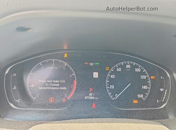 1HGCV1F10LA130526 2020 HONDA ACCORD White Widok zestawu wskaźników