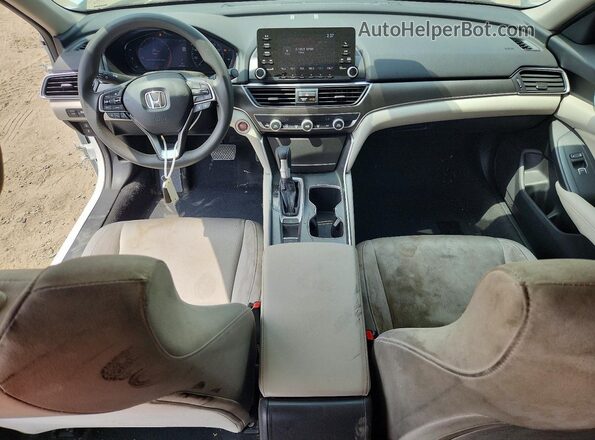 1HGCV1F10LA130526 2020 HONDA ACCORD White Widok deski rozdzielczej