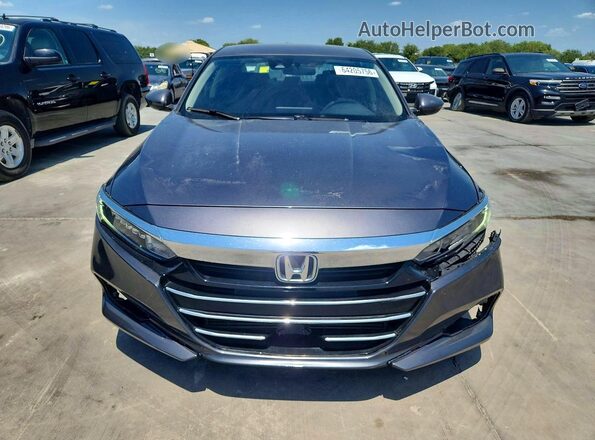 1HGCV1F10NA030865 2022 HONDA ACCORD Gray Вид спереду