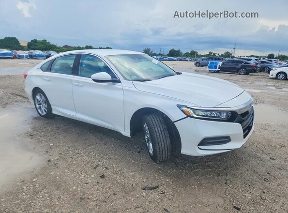 1HGCV1F11JA056661 2018 HONDA ACCORD White Передня права чверть
