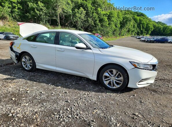 1HGCV1F11JA117250 2018 HONDA ACCORD Белый Передняя правая четверть
