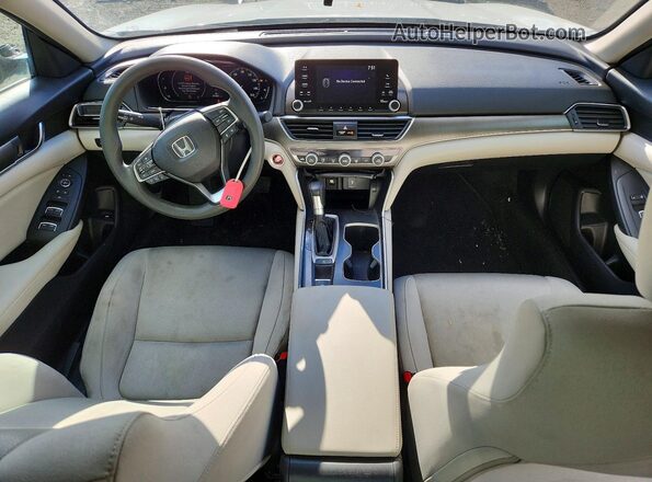 1HGCV1F11JA117250 2018 HONDA ACCORD Белый Вид панели приборов