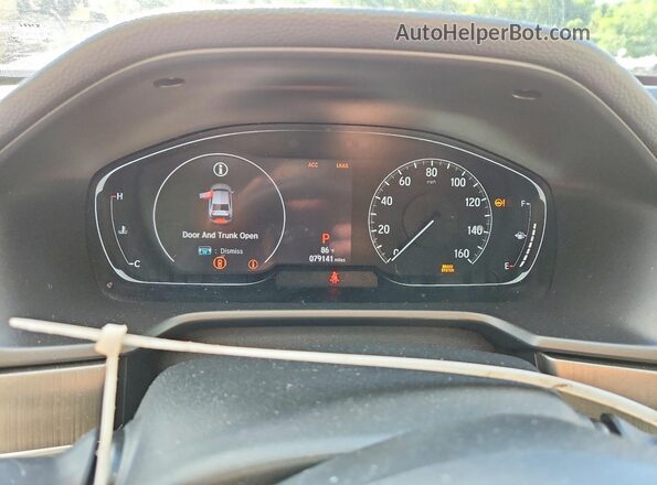1HGCV1F11JA117250 2018 HONDA ACCORD Белый Вид щитка приборов