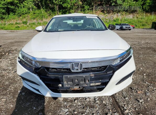 1HGCV1F11JA117250 2018 HONDA ACCORD Белый Вид спереди